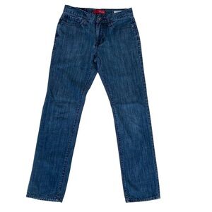 Guess McCrae men jeans ultra slim fit straight slim dark blue denim size 29